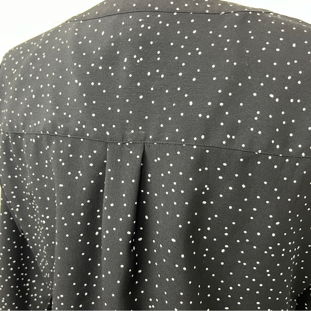 Croft & Barrow Black and White Polka Dot 3/4 Sleeve Tunic. Size PM. #662 - Picture 5 of 5